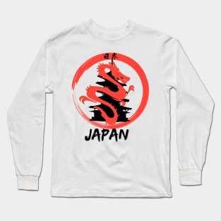 japan temple dragon Long Sleeve T-Shirt